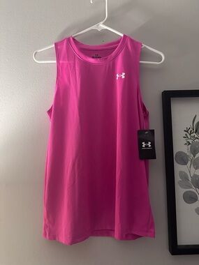 Under Armour Pink Loose Performance Tank Top